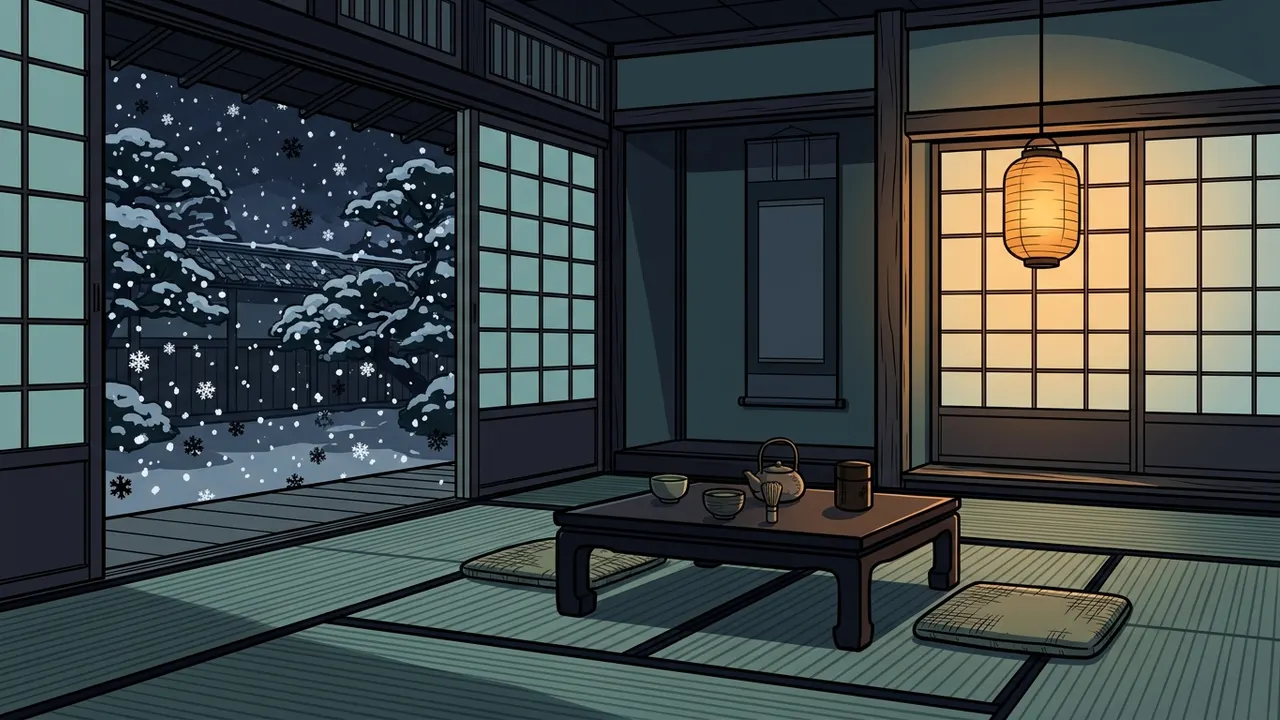 Snow in Kyoto